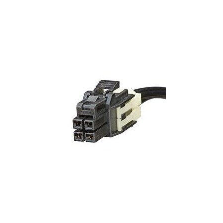 Molex Rectangular Cable Assemblies Nano-Fit 4Ckt Cbl Assy Dr 1Mm Blk 451300410